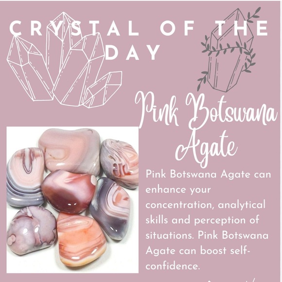 🩷 NEW Botswana Agate Gemstone Pendant 1” STUNNING RARE - Picture 11 of 12